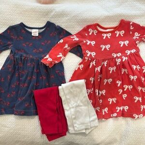 Hannah Anderssen Christmas dress and tights sets